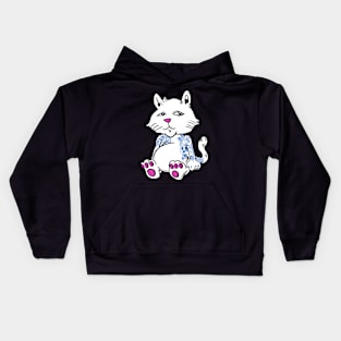 White Russian Kitty Kat Kids Hoodie